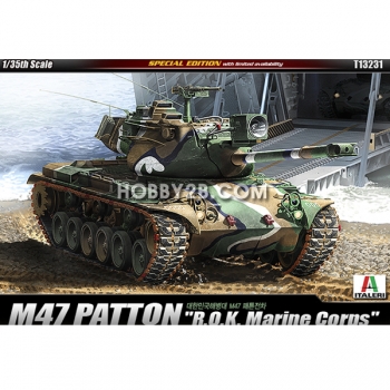 ACADEMYnbsp;[13231] 1/35 대한민국 해병대 M47 패튼전차 / ROK Marine Corps M47 Patton Tank ACT13231